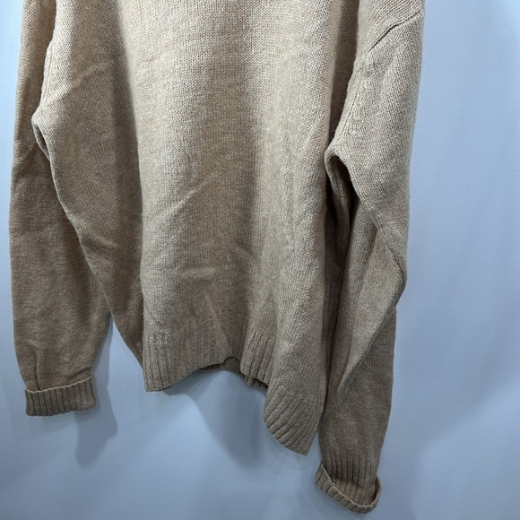 Pendleton 100% Shetland wool washable tan sweater size XL - Picture 3 of 8
